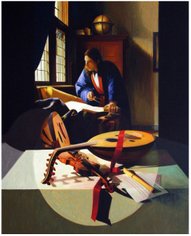 "The table of instruments" - Oil on canvas - 130x105cm -2006