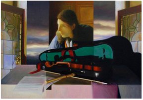 "The table of instruments VII" - Oil on canvas - 46x65cm - 2006